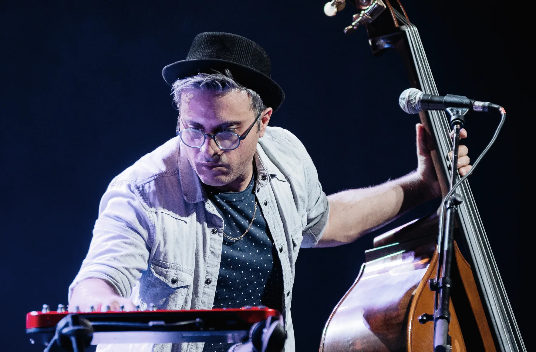 Adam Ben Ezra at keyboard and double bass