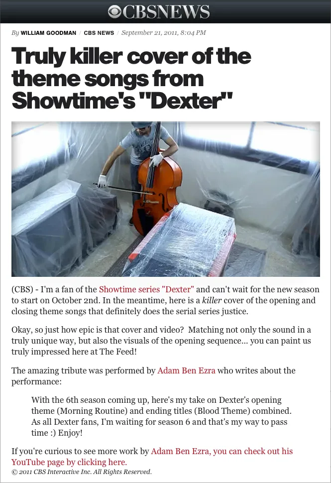 CBS News - Adam Ben Ezra