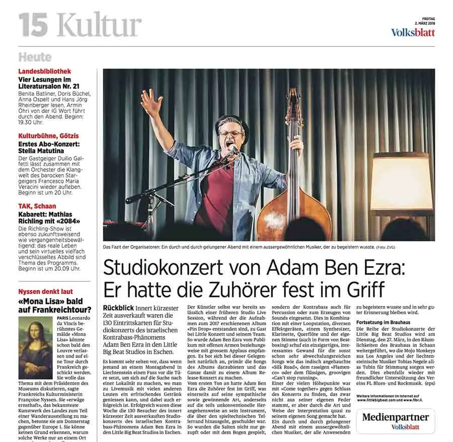 Studio concert
